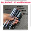 Middle Frame For Xiaomi Redmi 13C Middle Plate Frame Front Bezel Housing Back Mid Plate Replacement Parts