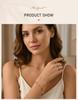 Clover Bracelet for Women, Lucky Five Leaf Charms Stainless Steel Adjustable Hand Chain Bracelet, New Fashion Accessories