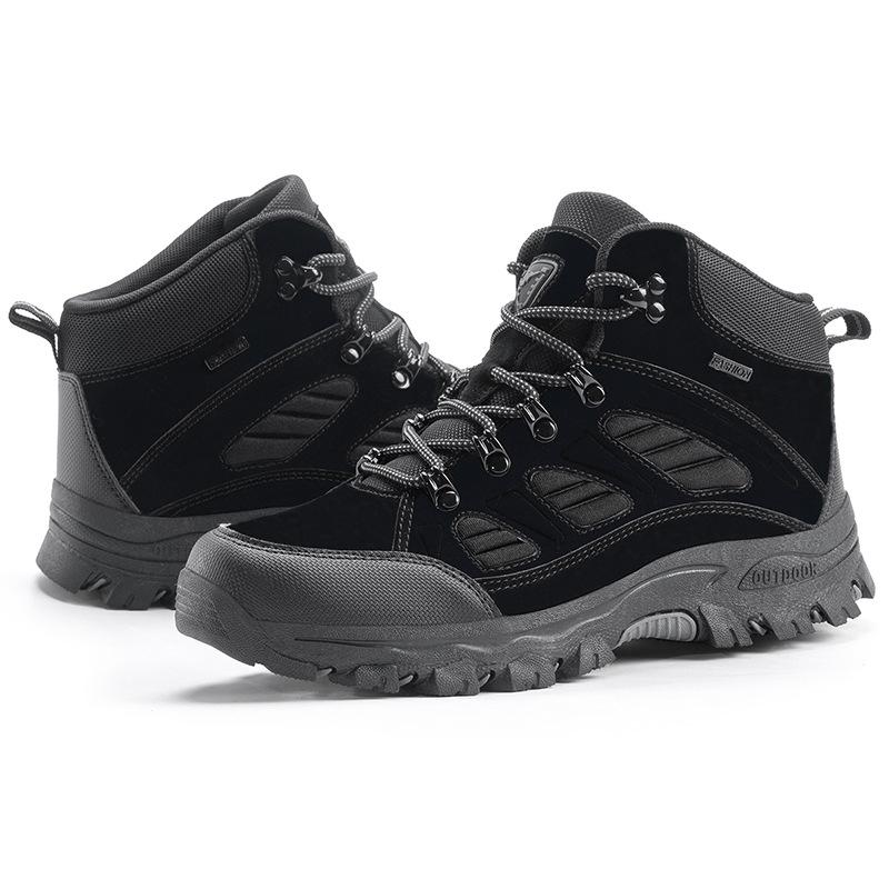 New Men Women'S Hiking Shoes Thermal High Top Snow Boots Big Size Winter Warm Ankle Boots Outdoor Waterproof Non-Slip Trekking