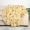 1 Pezzo Morbida e Calda Coperta in Flanella con Stampa di Tortillas Messicane per Divano, Poltrona, Ufficio, Letto, Campeggio e Viaggi