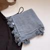 Cotton and Linen Scarf, Solid Color Beard Antique Shawl, Scarf, Desert Dubai Abu Dhabi Headscarf
