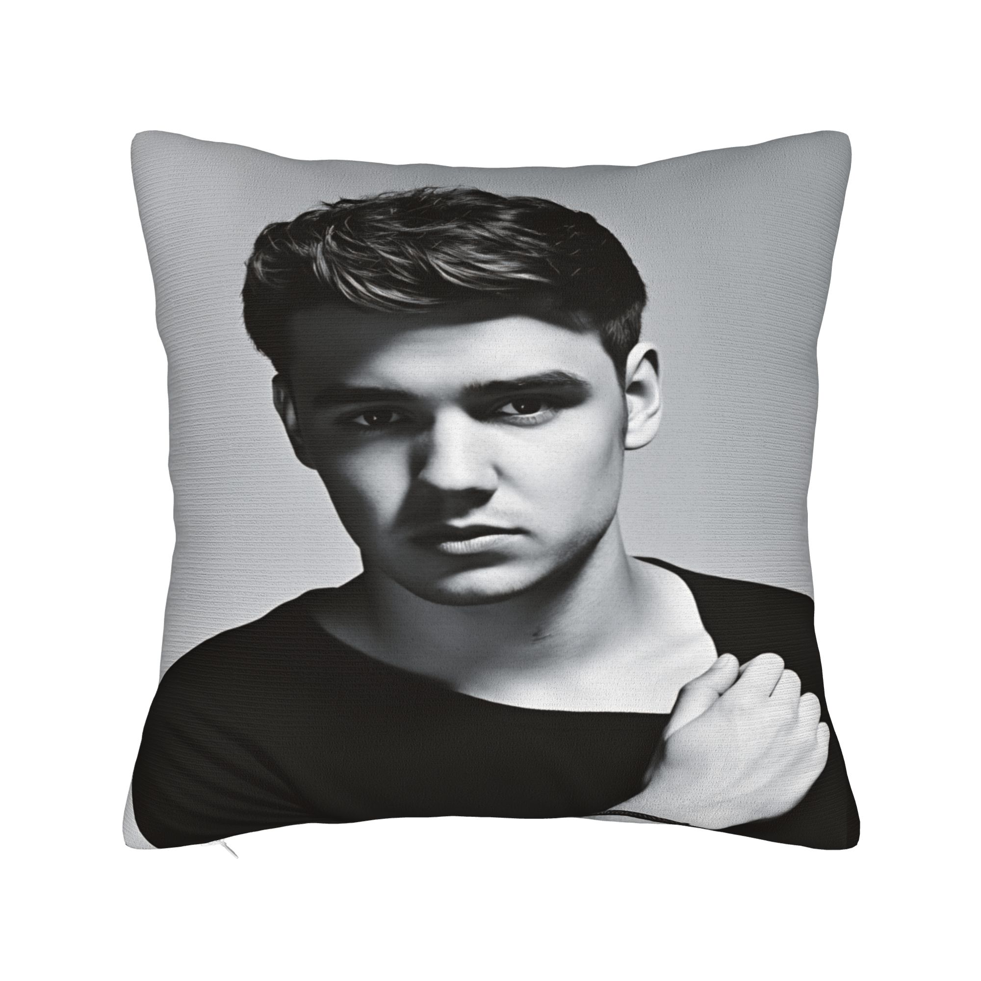

L-Liam Payne Singer Pillow Case Soft Pillow Cover For Sofa Home Decoration Novelty Pillowcases 12x12Inch