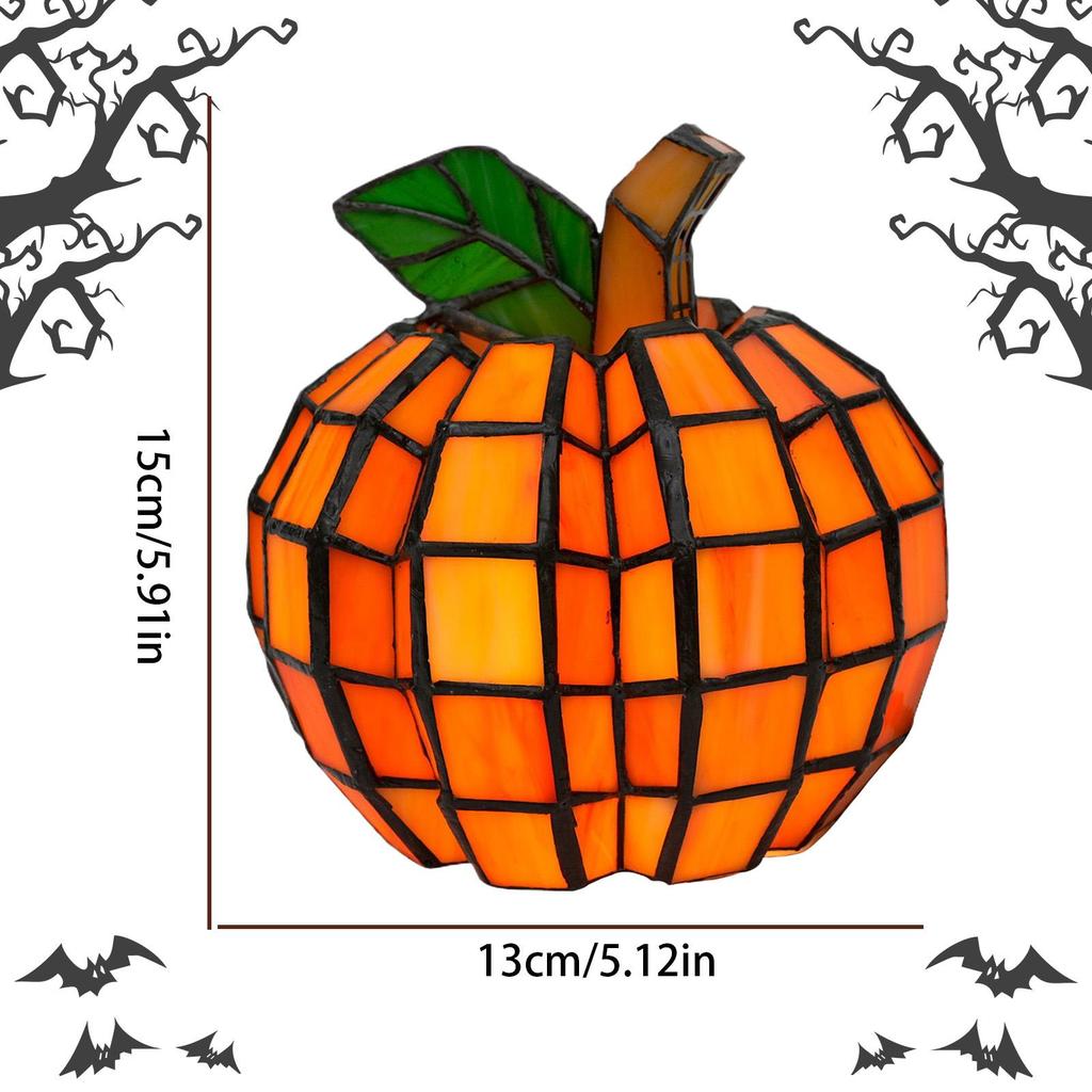 Halloween Decorative Pumpkin Lights LED Battery Operated Lamps Figurine Illuminated For Thanksgiving Fall Tabletop Bedroom