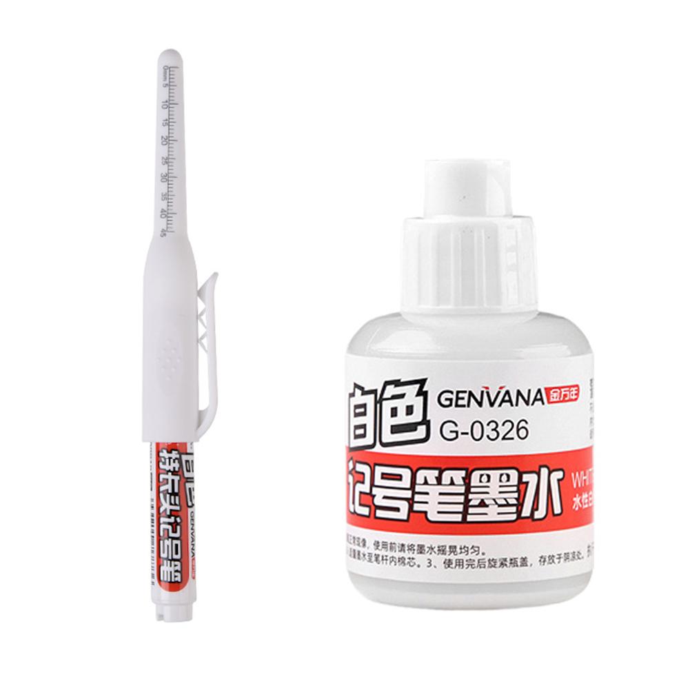 45mm Long Head Nib Deep Hole Marking Pen Ink Waterproof Oil-Based Paint Marker Decorate Line Drawing Pen