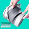 Large Capacity Foldable Silicone Water Bucket for Brush Washing - Durable and Portable