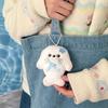 Pendentif phoque en peluche kawaii, porte-clés phoque doux et duveteux, cadeau de Noël
