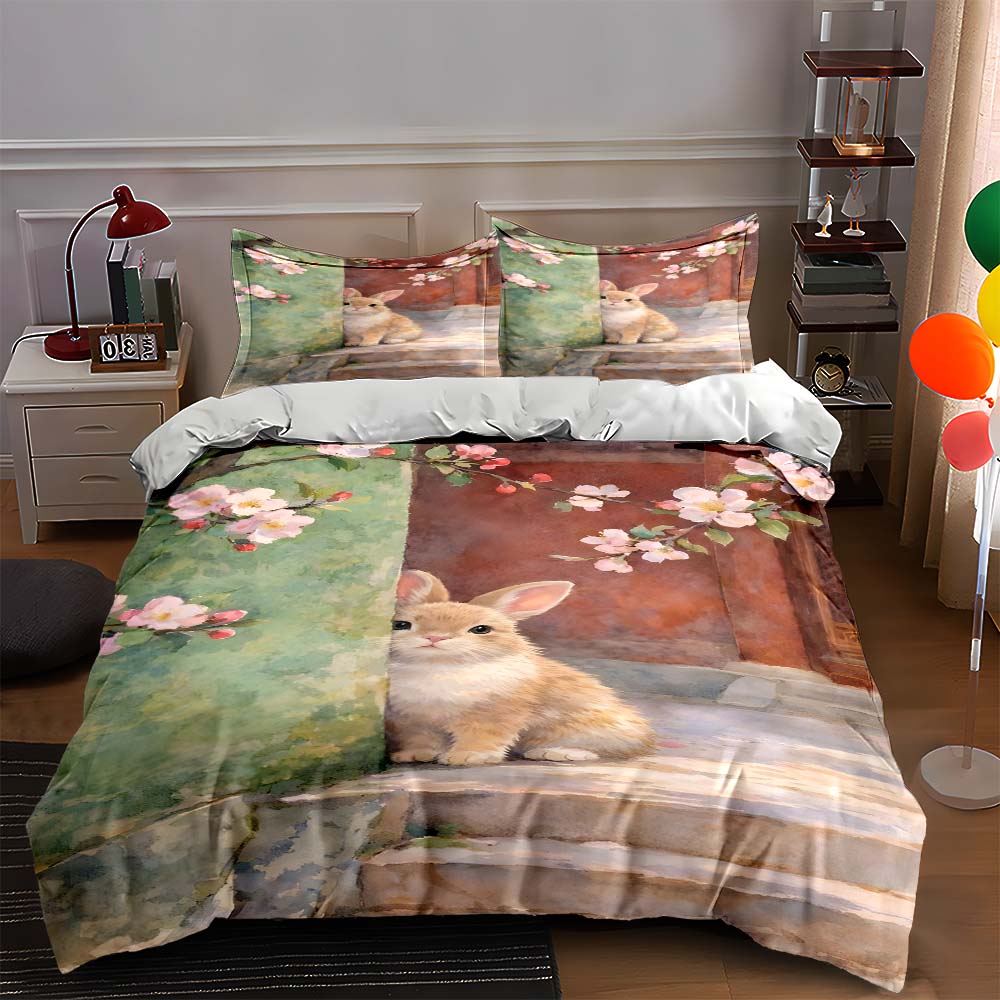 

Soft floral design. Bedding Duvet cover sets Duvet covers Pillowcases gifts (1 * Duvet Cover 2 * Pillowcases, without duvet insert) 135x200cm