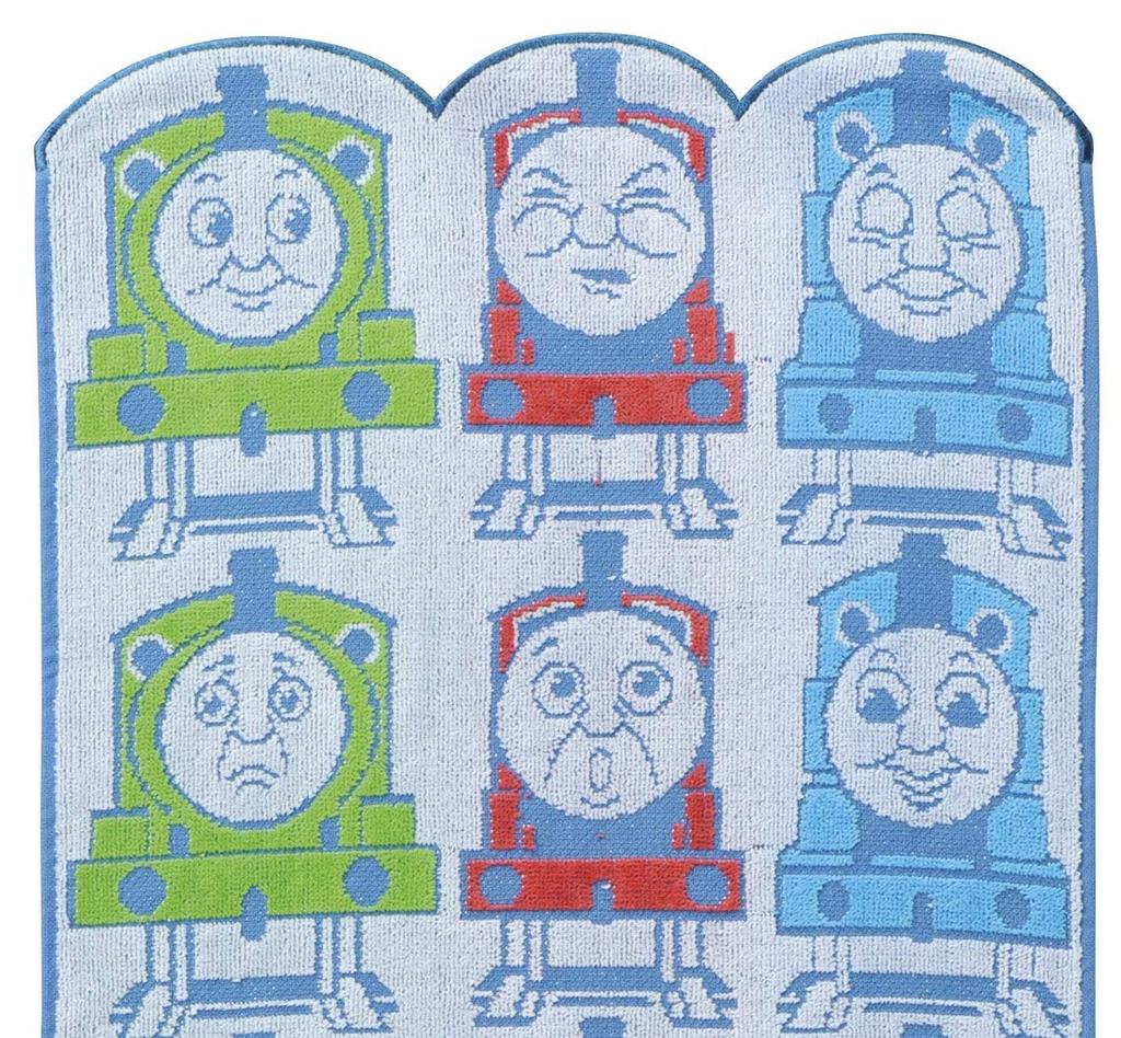 Marushin Thomas the Tank Engine Face 34 x Change 4605003900 Towel, 80cm, Face, 100% Cotton,