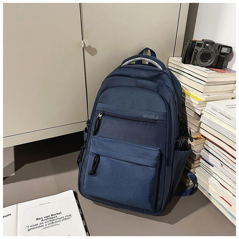 

Школьный рюкзак новый нишевый дизайн высокой ценности рюкзак Макарон для учеников средней школы легкий дорожный рюкзак синий