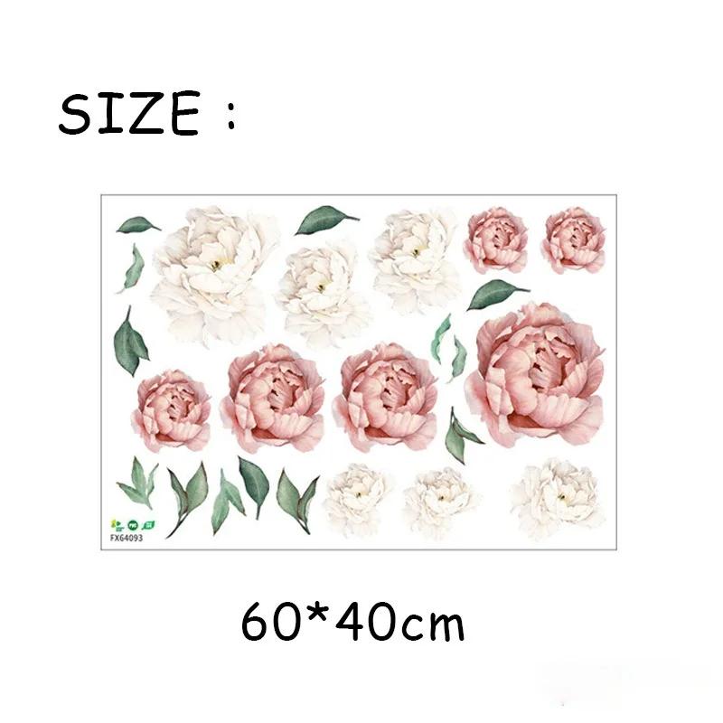 Pink Butterfly Flower Tree Wall Stickers Decals Girls Women Flower Mural Vinyl Wallpaper Home Accessories for Kids Rooms