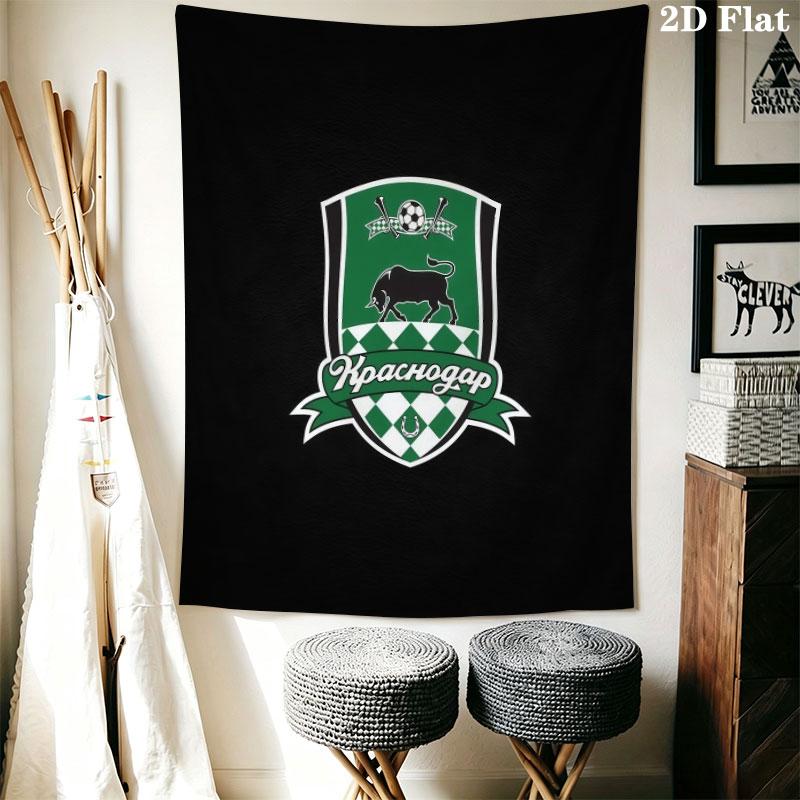 FC Krasnodar Glory Wall Hanging Printed Fabric Blanket Decorative Tapestries for Bedroom Living Room Home Decor