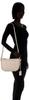 Peaks Peak Cowhide Shoulder Bag with Thin Gusset, Women's, Greige