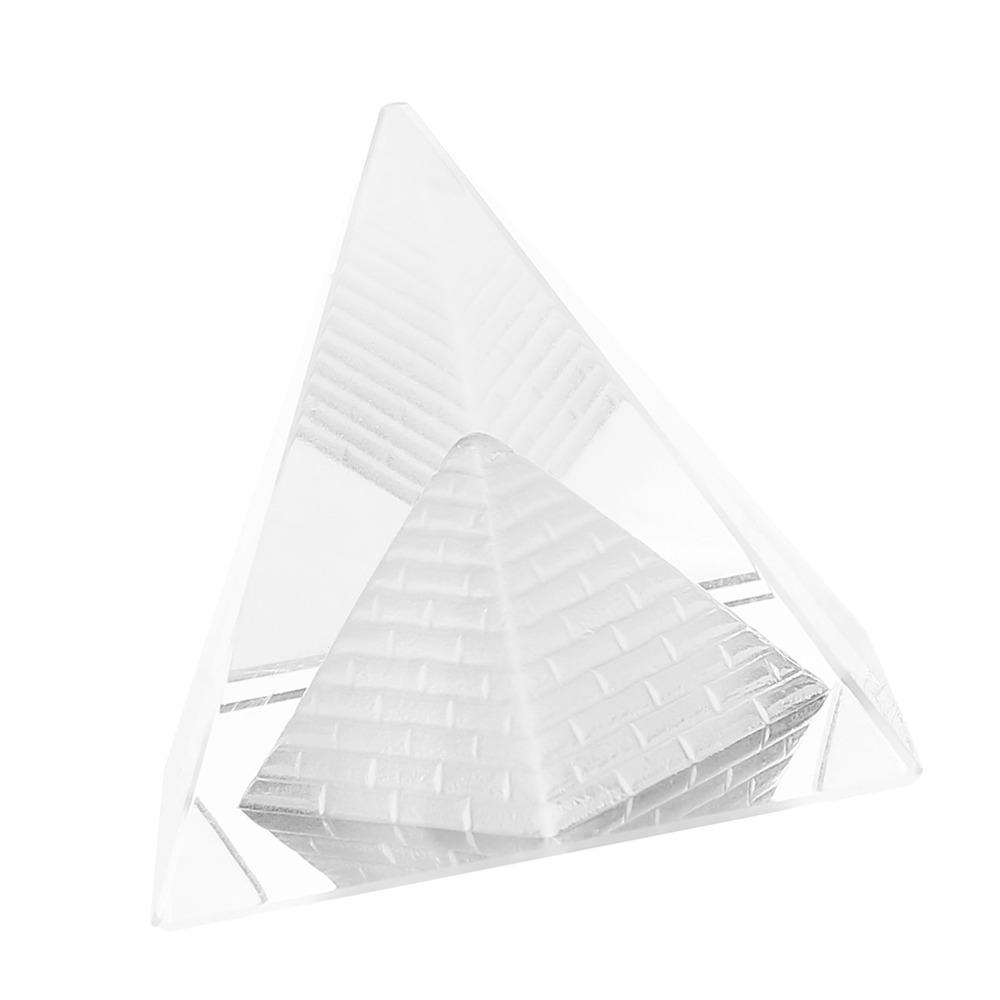 Crystal Crystal Pyramid Figurine 1.57 Inch Height Pyramid Ornament  Home Decoration