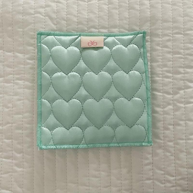 

Милое сердечко пузырь стеганый атласный хлопковый сердечник подставка под стакан кавайная девушка чашка теплоизоляционный коврик Po реквизит украшение стола S