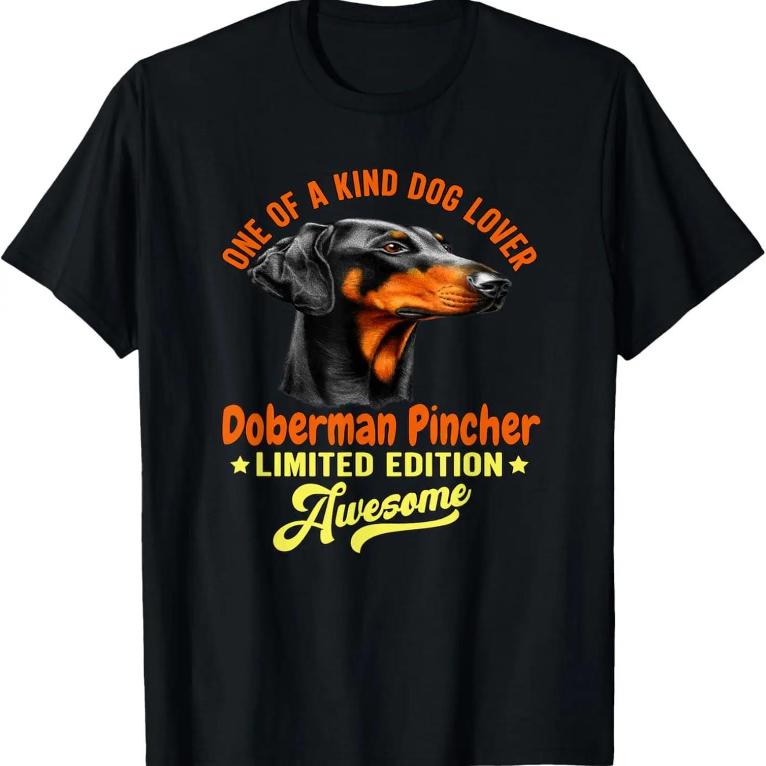 Doberman Pincher One Of A Kind Dog Lover Doberman Pincher T-Shirt S чёрный