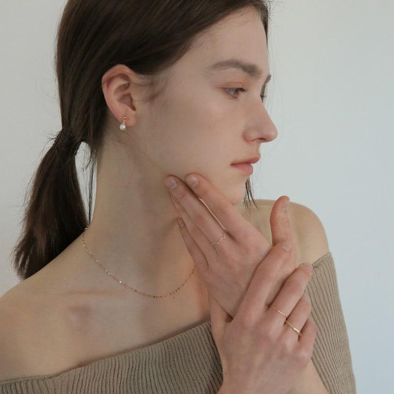 Modernlike 14k basique quotidien ensemble d'anneaux fil d'or superposés