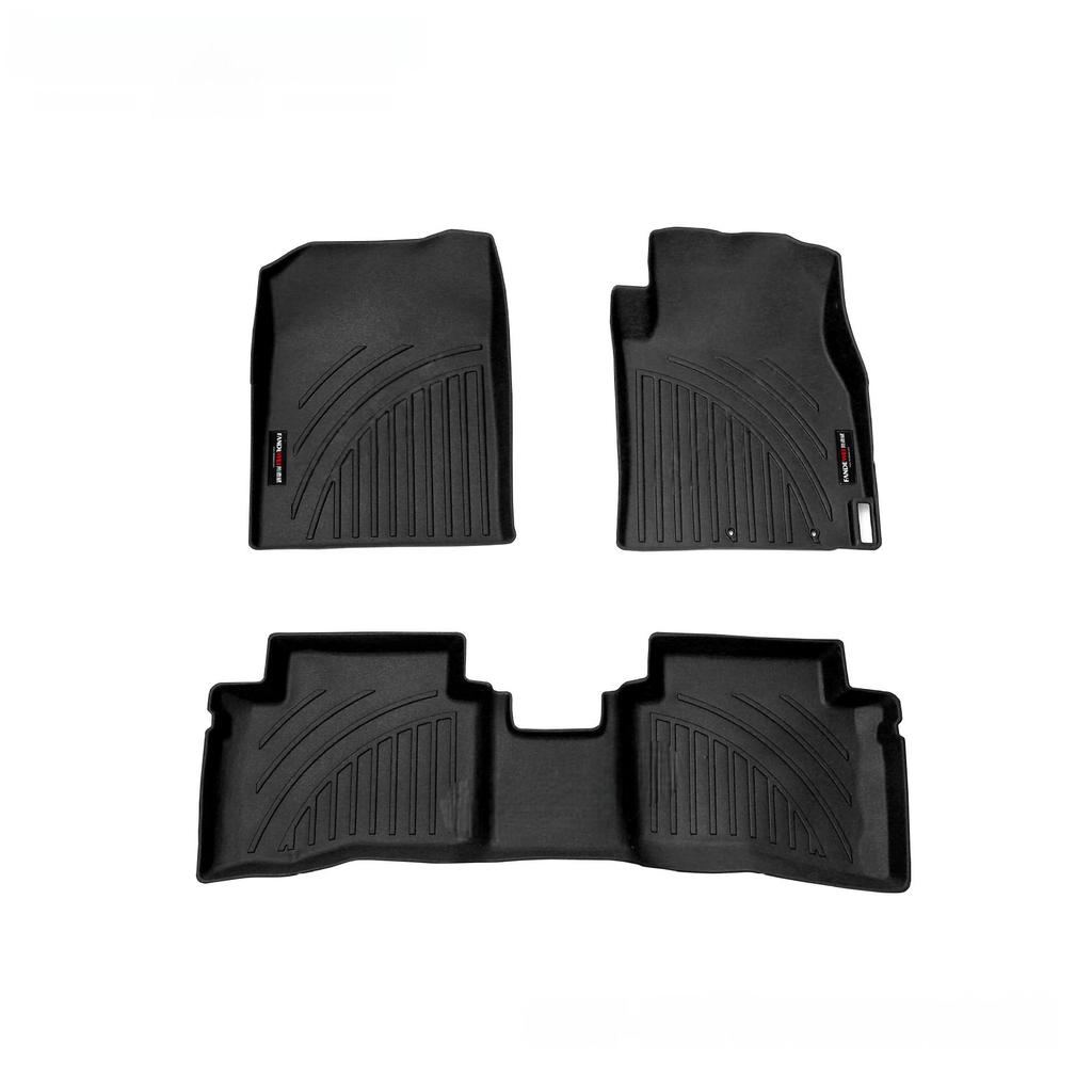 Eco-Friendly Waterproof TPE Car Floor Mats for 2017 Hyundai Verna RHD - Wear-Resistant & Odorless