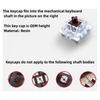 Handmade OEM Floral Resin Keycap Translucently Epoxy Camellia for Mechanical Keyboards Aesthetic Keycap Replacement