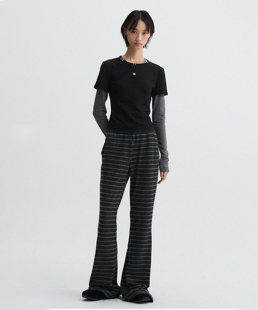 Diaeneseualumeon Striped Flare Sweatpants