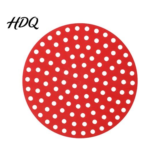 Oil Drainage Air Fryer Tray Reusable Silicone Liners Non-Stick Food Grade Basket for Pot