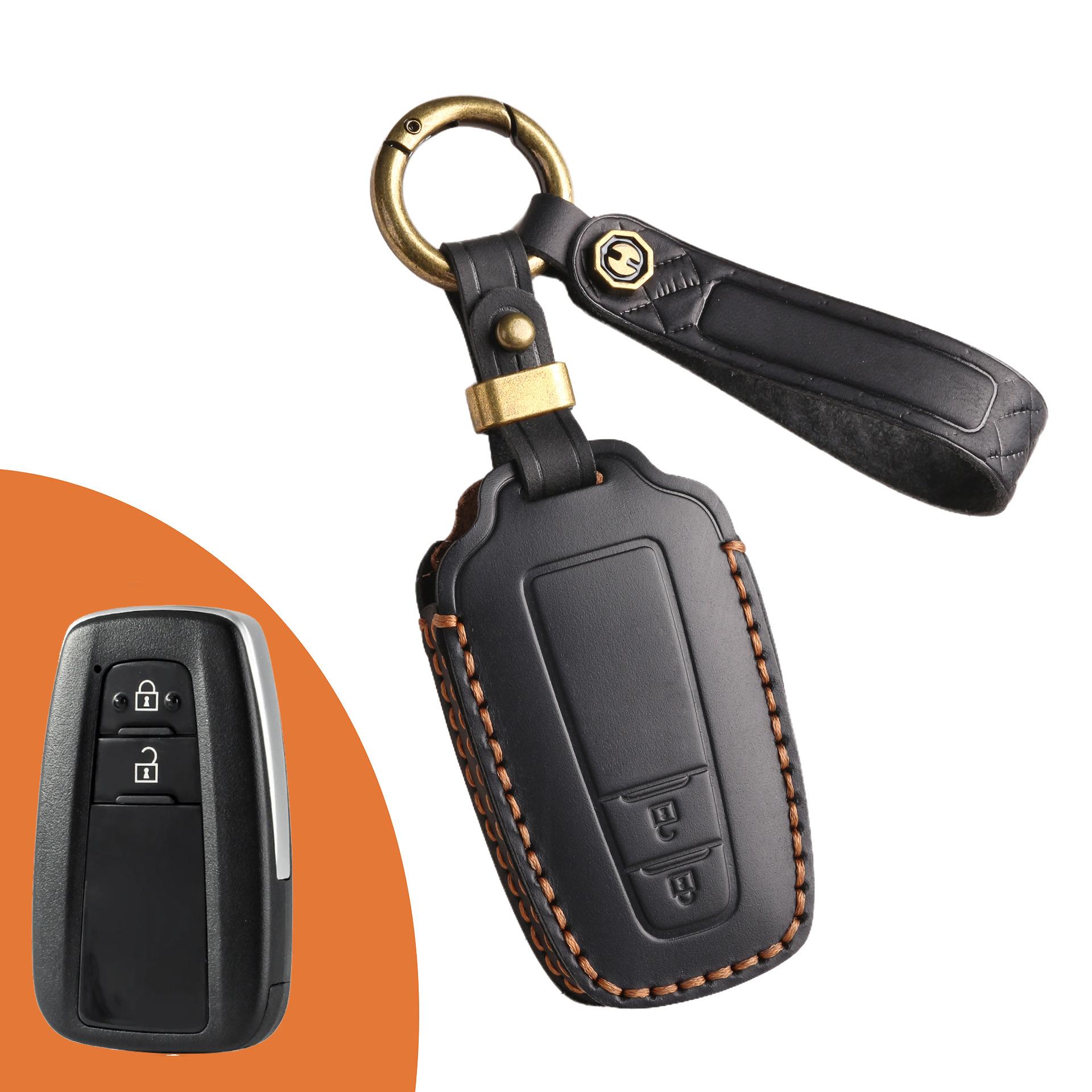 

For Toyota Corolla Car Key Case Camry Lei Ling Rongfang Rav4 Veranda Asian Dragon Genuine Leather