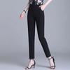 Women's High-waisted Straight-leg Pants Loose-fit Slimming Casual Thin Threatment Pants