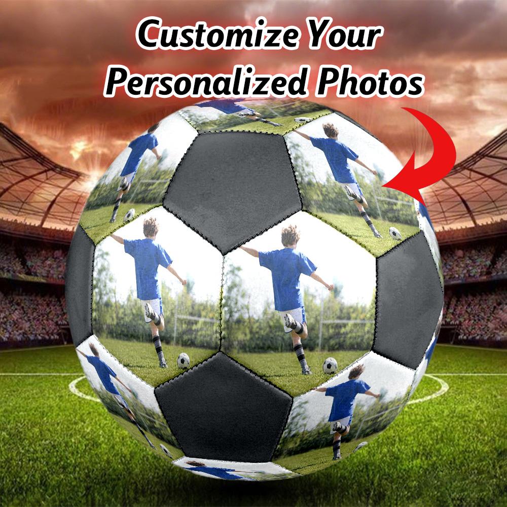 1pc Custom Photo Image Soccer Ball Size 5 Indoor Soccer Ball Fashion Colorful Backyard Game - Great For Sports Fans Gift
