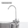 Submarine L30419 Stainless Steel Kitchen Faucet with Dual Outlets and Water Purifier Connection