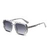 Fashion double beam glasses retro square sunglasses sunglasses men and women ins personalized street sunshades