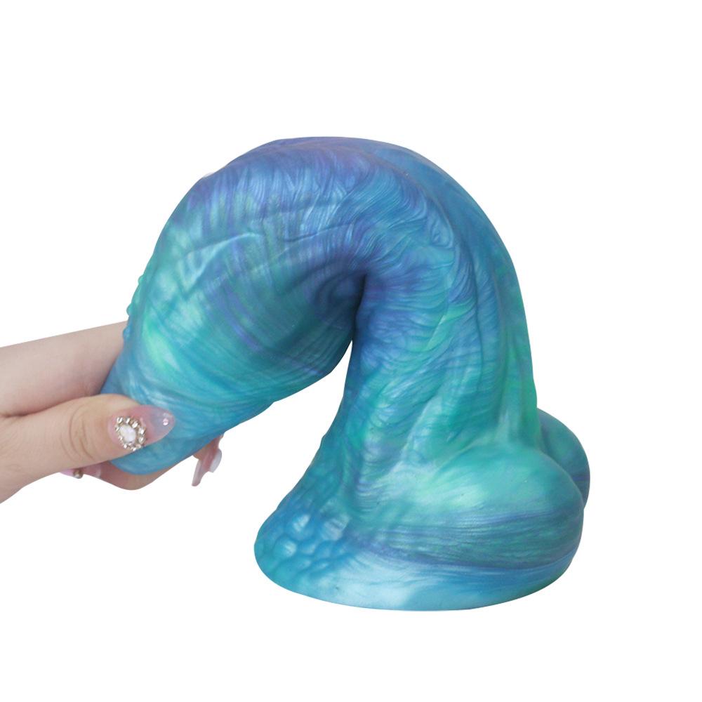 Dildo per adulti a forma di erotico, per stuzzicare la ghiandola prostatica anale, massaggiatore per la decompressione, giocattoli sessuali in silicone morbido, tappi anali