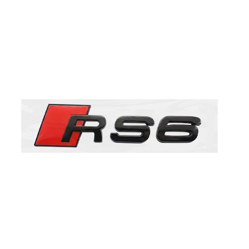1Pc 3D ABS For Audi A3 A4 A5 A6 A7 Q2 Q3 Q5 Q7 Q8 S3 S4 S5 S6 RS3 RS4 RS5 RS6 Logo Decor Decal Car Body Rear Trunk Badge Sticker