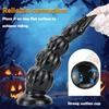 Black PVC Anal Toys Set | Butt Plug Anal Beads Dildo Unisex