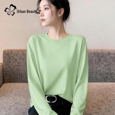 Women's Long-Sleeve Loose Cotton Base Layer Top