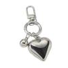 Silver Heart Keychain Stylish Pendant Unique Heart shaped Keychain Key Pendant Decoration for Daily Wear Dates Parties