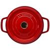 Staub Pico Cocotte Round 1102206 Enamel Pot, 22cm, Cherry, (Product Number 40509-825-0), [Used]