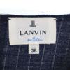 LANVIN en Bleu made in Japan Striped Pattern No sleeve Cut Setup 38/36 Women Used