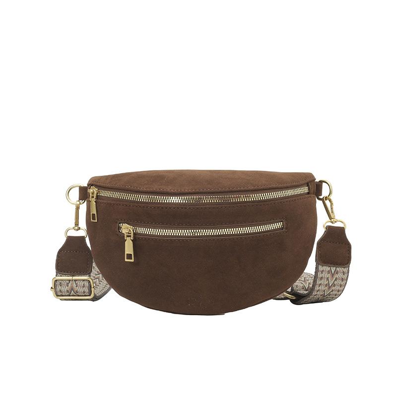 Geantă de Piept la Modă, Geantă de Talie cu Curea Lată pentru Umăr, Geantă Șa cu Capacitate Mare, Geantă Crossbody