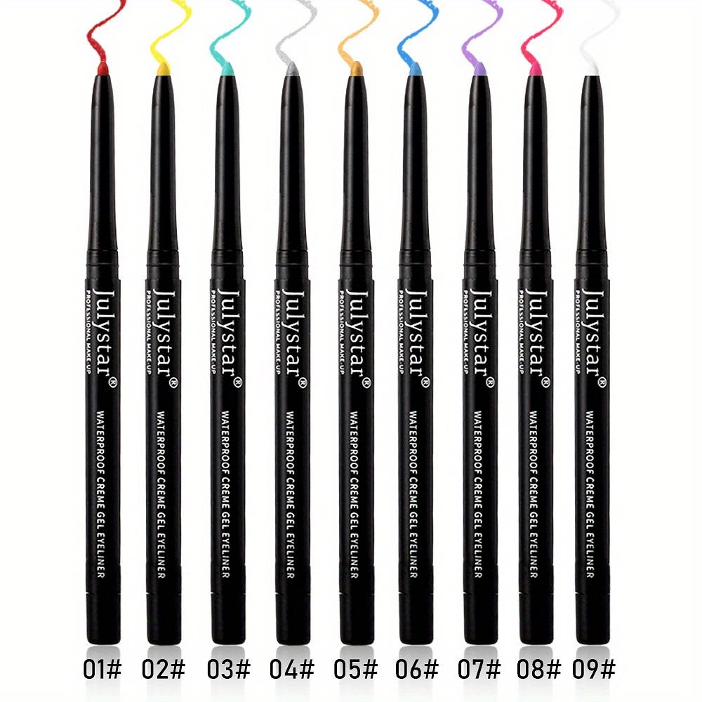 9 Colors of Colorful Eyeliner Pencils, Long-lasting, Waterproof and Non-smudged, Suitable for All Scenes and Can Be Used By All People