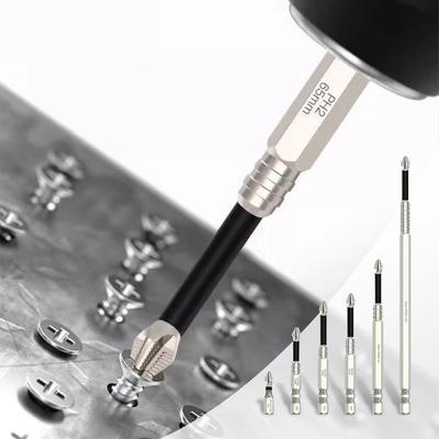 Jeu de 6/9 Embouts de Tournevis Magnétiques pour Perceuse Embouts de Tournevis Magnétiques avec Filetage en Forme de Croix Tête de Perceuse Magnétique Forte