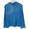 MeISSEYMIYAKE MI52FO849 Blue Collarless Shirt Tops Not Written blueUsed