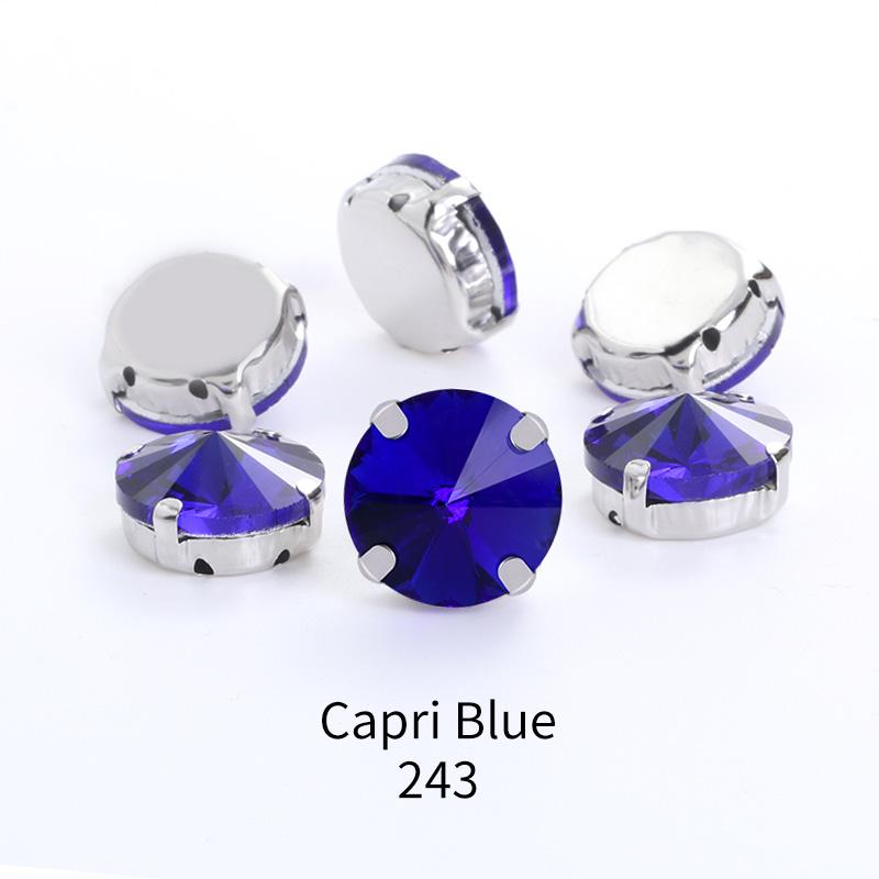 Kulaté korálky 18mm knoflíky, skleněný kámen se stříbrnými drápy, našívací kamínky, krystaly, štrasové diamanty pro vyšívání oděvů