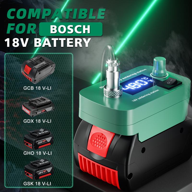 Cordless Soldering lron For Bosch 18V Battery 300-510 Temperature Adjustable Electric Welding Kit  60W PCB Repair Power Tool
