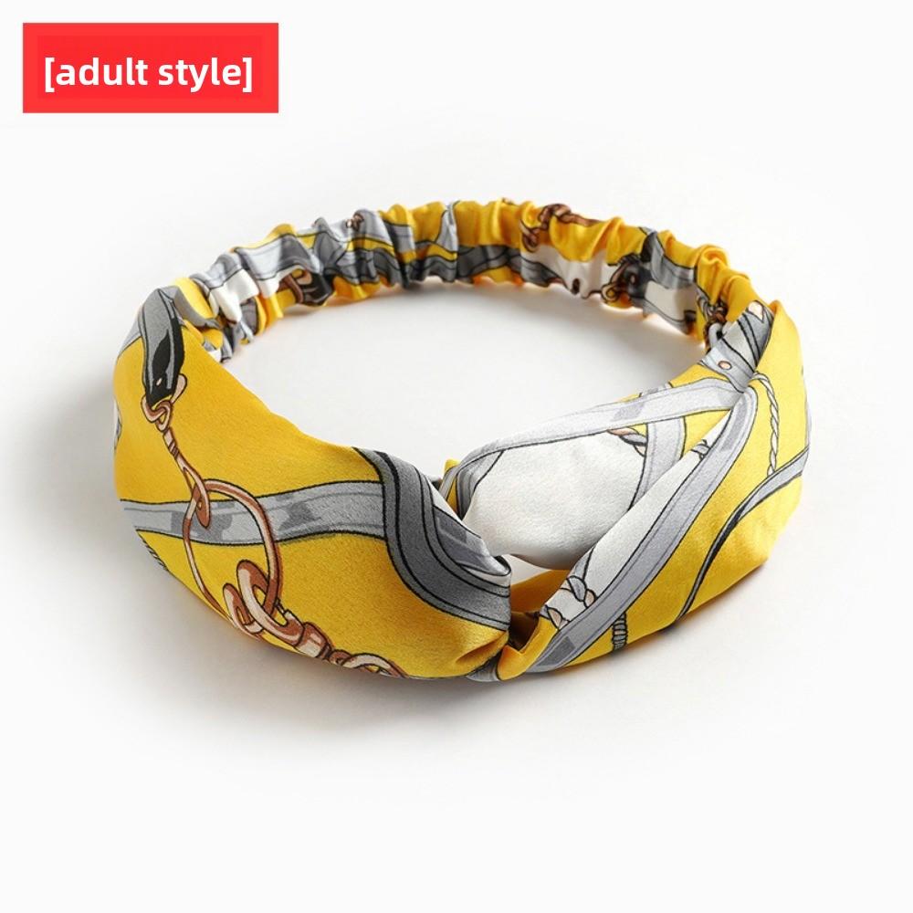 Satin Elastic Crossed Headband Geranium Ladies Hair Accessories Girls Headband