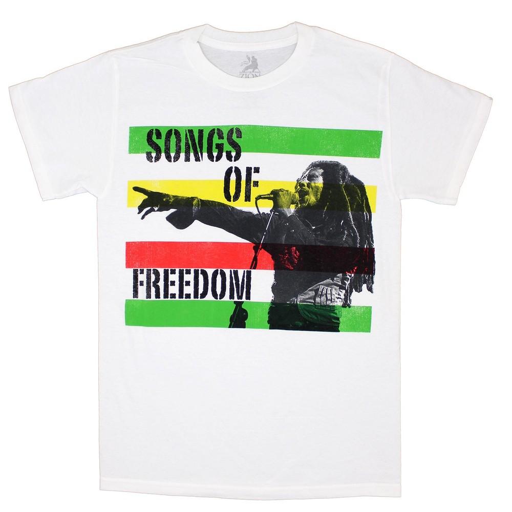 Bob Marley Songs Of Freedom T-shirt Small White Unisex T-Shirt XXXXL