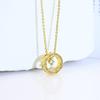 Diamond Patterned Classic Pattern Gold Material Necklace for Daily Wear, Men's and Women's Styles, Exquisite Craftsmanship, Free Shipping
