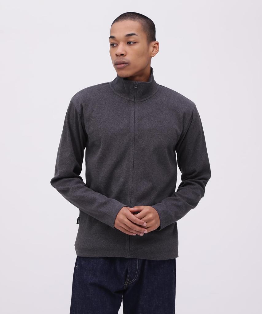 AVIREX DAILY STAND ZIP RIB JACKET 6153642 M charcoal