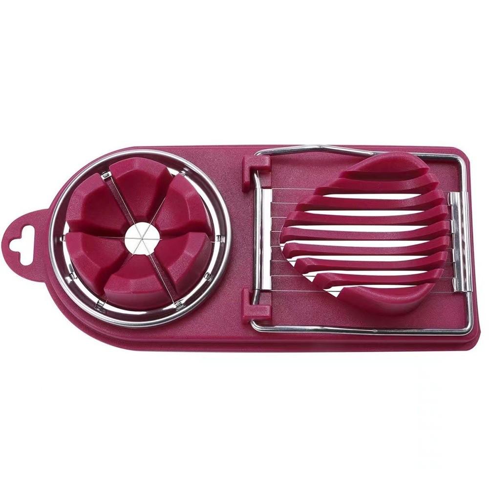 

Функциональный разделитель яиц из нержавеющей стали для различных кулинарных нужд красный