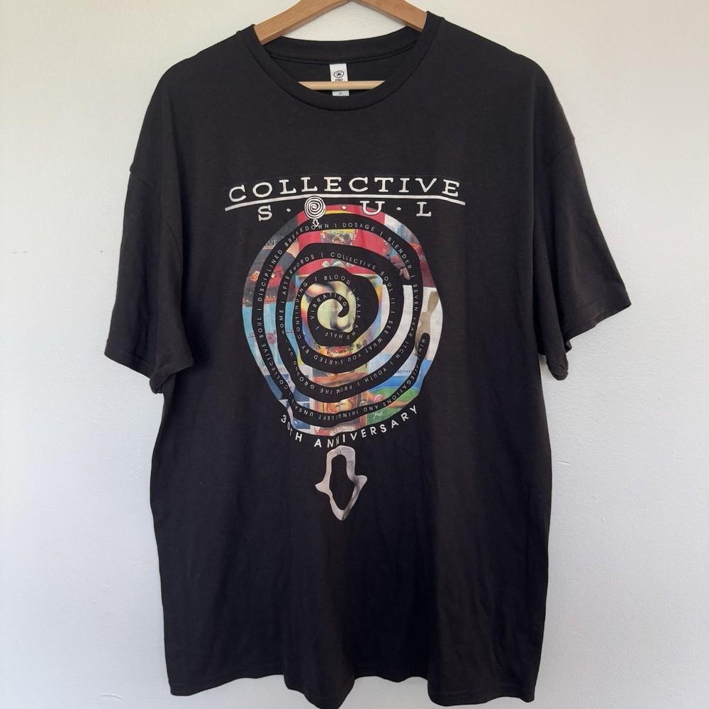 Rare! collective soul band 30th Anniversary Shirt Unisex Concert S to 5XL DO344 Unisex T-Shirt