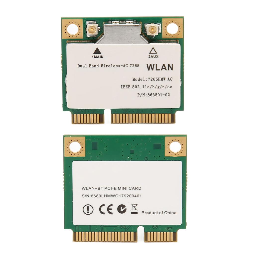 7265HMW Wireless Network Card 1200Mbps 2.4 5Ghz Bluetooth 4.2 Mini PCIE Interface WiFi Adapter for