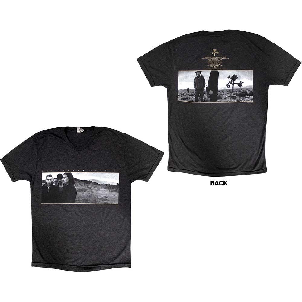 U2 Joshua Tree Dates 2017 T-Shirt Grey New XL